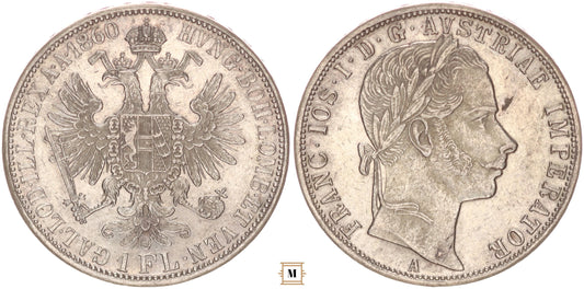 Ausztria 1 florin 1860 A