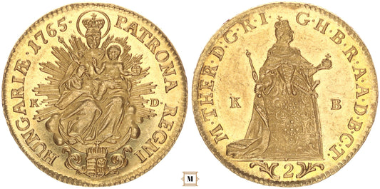 Mária Terézia 2 dukát 1765 KB-KD