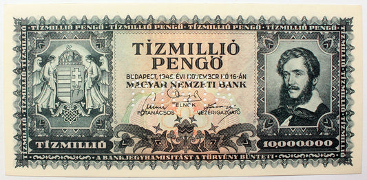 Tízmillió pengő 1945 MINTA