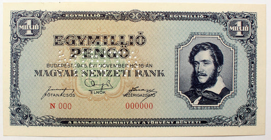 Egymillió pengő 1945 MINTA